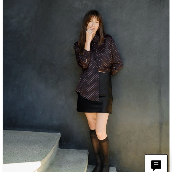 Whimsy+Row NWT Chelsea MElegant Black Skirt - Picture 2 of 4